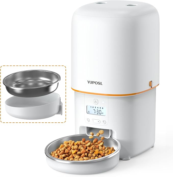 Automatic Cat Feeders with Camera - 5G WiFi App Control 1080 HD+Automatic Cat Feeders - 16cup/136oz