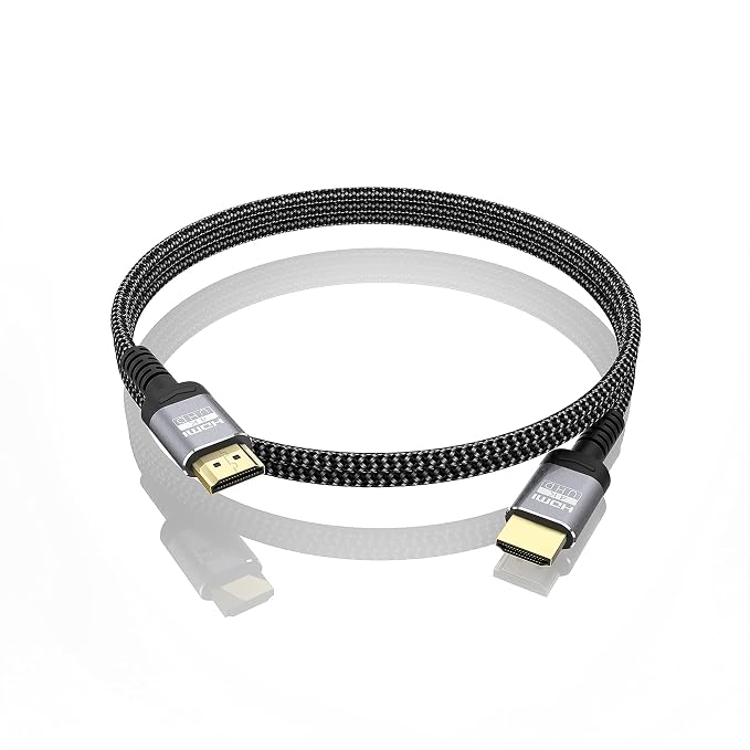 Soonsoonic 4K HDMI Cable 15 Feet | 18Gbps Ultra High Speed HDMI to HDMI Cable 4K@60Hz HDR ARC HDCP2.2 Ethernet-Braided 2.0 Cord | for UHD TV Monitor Laptop Xbox PS4/PS5 ect (4.57m)