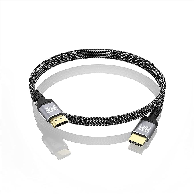 Soonsoonic 4K HDMI Cables 3Ft | 18Gbps Ultra High Speed HDMI 2.0 Cable & 4K@60Hz HDR ARC HDCP2.2 Ethernet-Braided HDMI Cord | for UHD TV Monitor Laptop Xbox PS4/PS5 ect (0.9m)