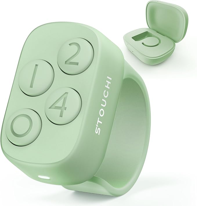 Stouchi 2.0 Remote for Anki, 2026 New [No Remap & No Add-on] Anki Remote Fast Pair Come with 140hr Charging Case Compatible with MacBook, Windows Laptop/PC, iPad, iPhone, iOS, Android Devices- Green