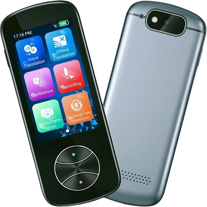 Language Translator Device, Two-Way Instant AI Voice Translator Support 137+ Language Online Translation, Translator Device with Voice/Text/Offline/Photo Translation for Business Learning Travel