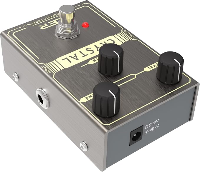 CRYSTAL,Guitar Pedal,Electric Guitar Effects Pedal for Guitars and Bass Effect Pedals Mini Single Type DC 9V True Bypass