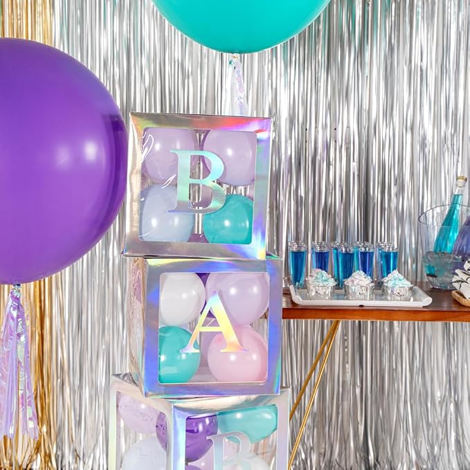 Restaurantware-Balloonify Mermaid Balloon Arch Kit, 1 Party Decoration Kit - 80 Balloons, With Chain, Latex Mermaid Tail Balloon Arch Kit, Includes Glue Dots, Ribbon, Knot, And Pump