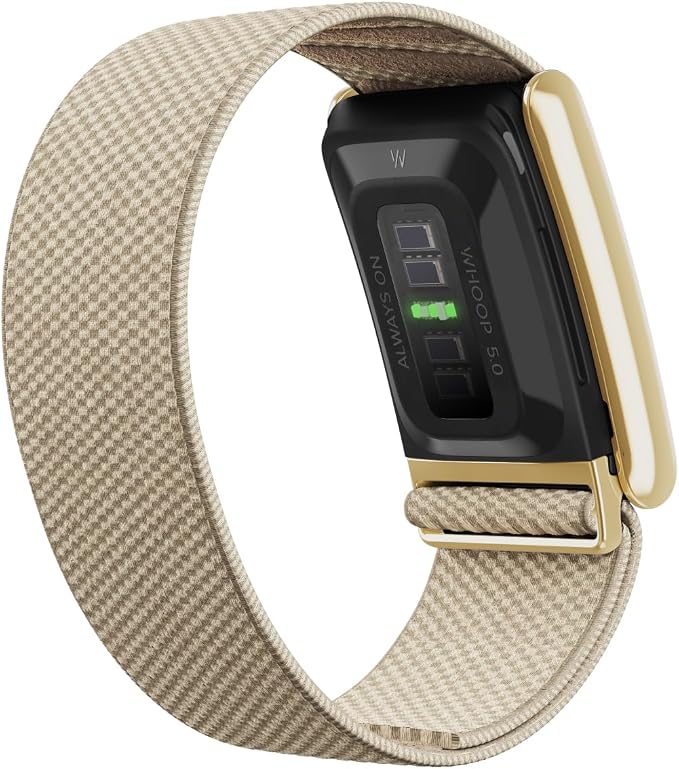 WHOOP 5.0/MG SuperKnit Luxe – Performance Accessory for Health, Fitness, & Wellness Wearable – Premium Metals – Not Compatible with Gen 4