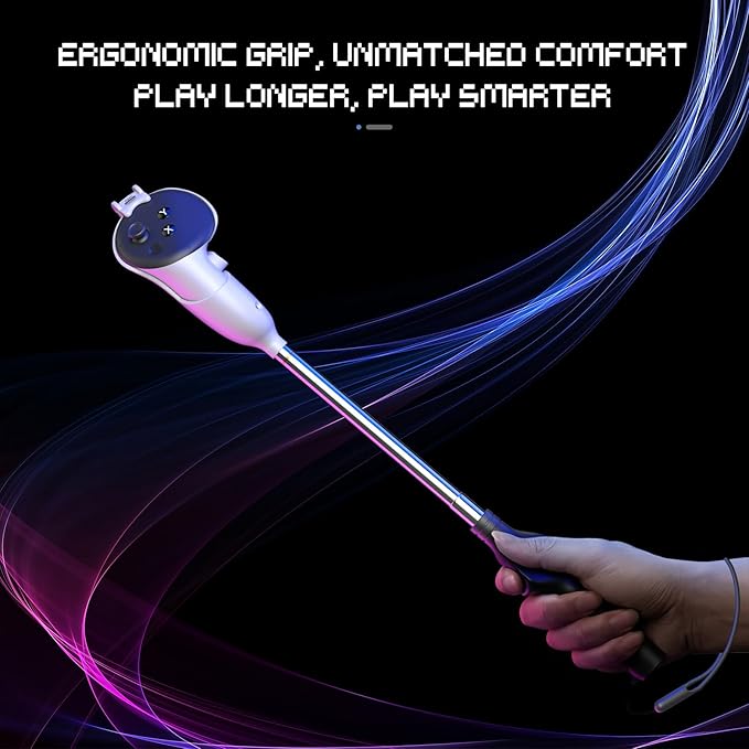 Extensible Long Arms for Gorilla Tag VR Accessories for Meta Quest 3S Controller Arm Extender Sticks for Quest 3 Handle Attachments (Quest 3/3S)