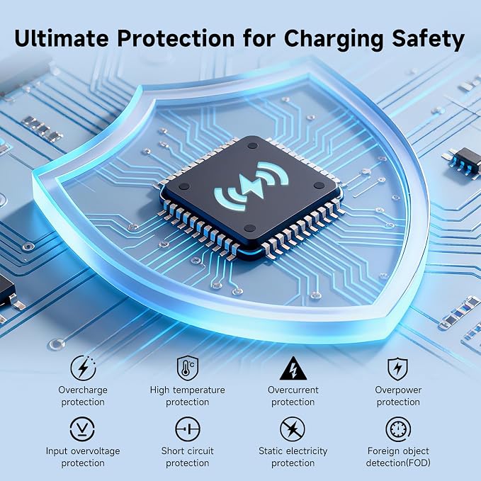 3 in 1 Charging Station, Mag Safe Wireless Charger Stand, Qi2-enable, 15W Multiple Device Magnetic Charging Station for iPhone 16,15,14,13,12 Series, Apple Watch, AirPods (USB-C Charger Included)