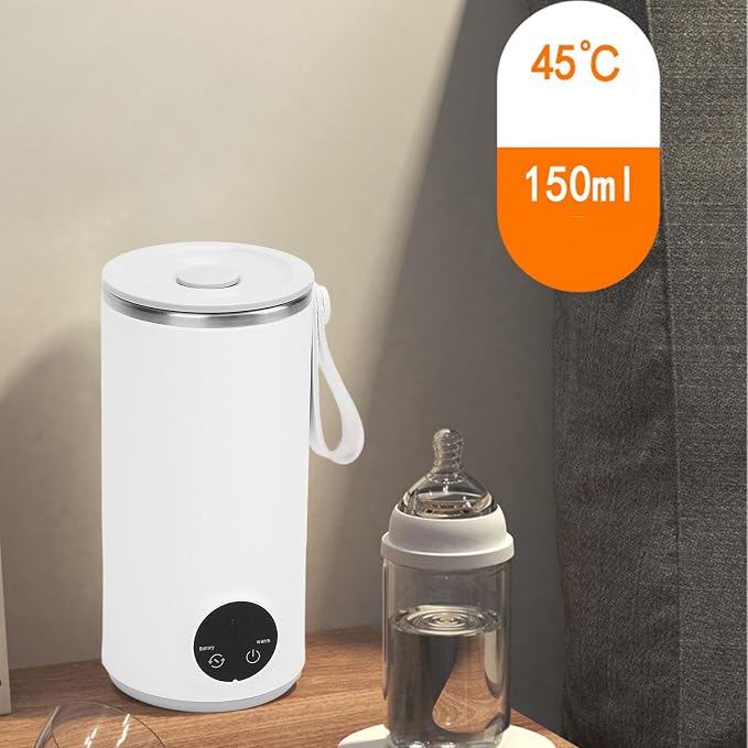 Electric Travel Kettle, Mini Portable Rechargeable Cordless Camping Kettle 6000mAh Small Hot Water Boiler 400ml Electric Kettles Steel
