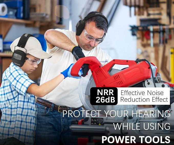 PROHEAR Ear Protection Safety Earmuffs for Shooting Noise Reduction Slim Hearing Protector
