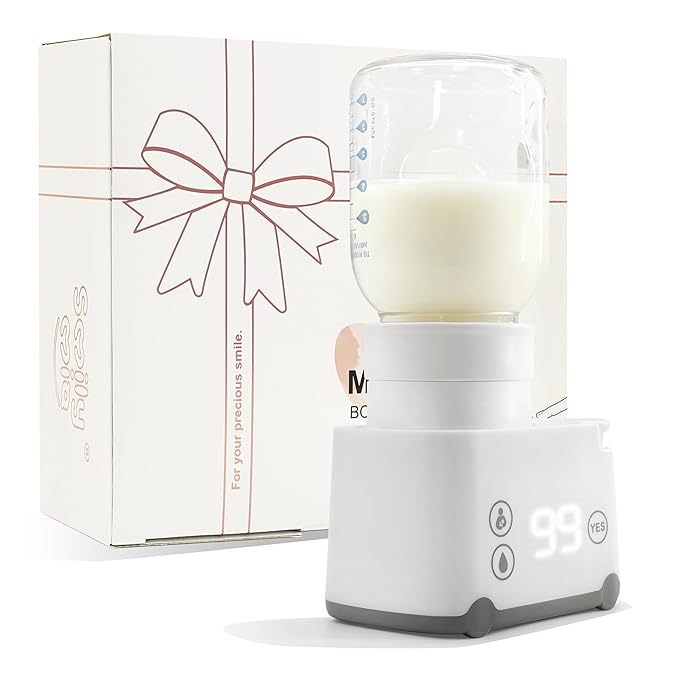 Portable Bottle Warmer Travel Bottle Warmer for Breastmilk with 6 Adapters Leak-Proof Baby Bottle Warmer