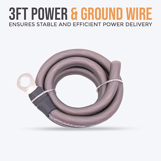 Elite Audio 4 Gauge Amplifier Wiring Kit, 2000W CCA Amp Install Kit – EA-PRMK4