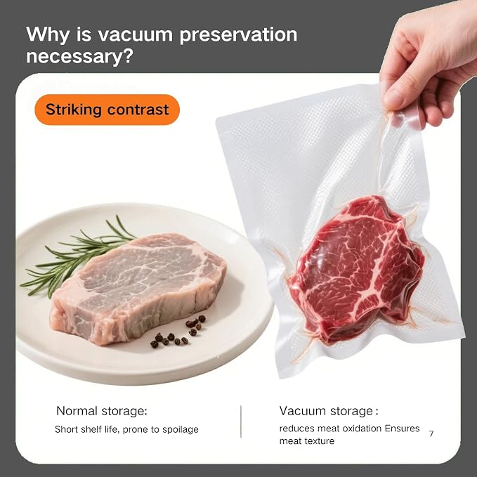 MEGAWISE Food Sealer w/Premium Kit with Accessory Hose for Wide and Regular Mouth Sealer, Dry & Moist Food Modes, Compact Design with 10 Vacuum Bags & 20 Mason Tin Lids. (Plus)
