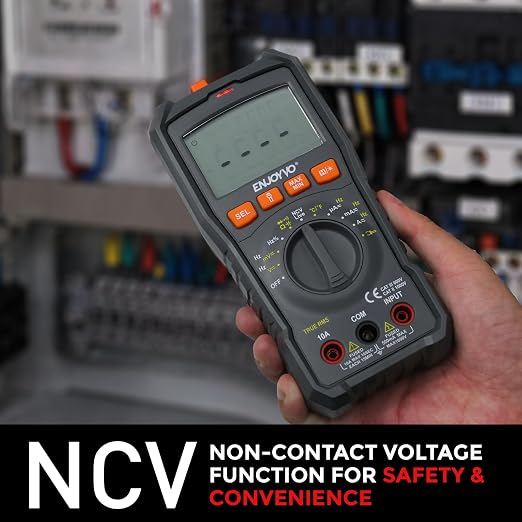 Digital Multimeter 5999 Counts TRMS, Auto-Ranging Voltage Tester with Temperature, Continuity, Capacitance, LED Flashlight, CAT III 600V