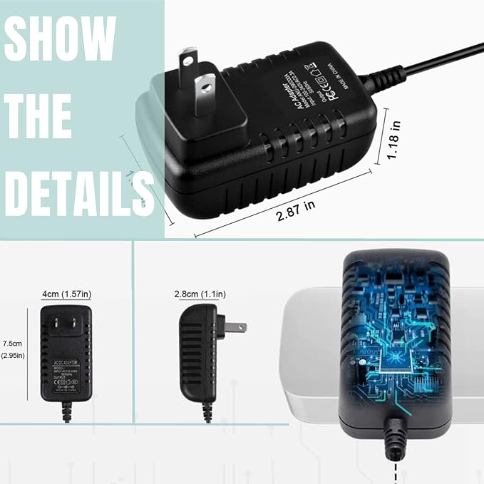 AC/DC Adapter Replacement for Orascoptic Zeon Discovery Dental Loupes Light Battery Charger