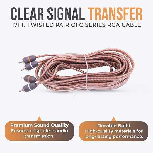 Elite Audio 8 Gauge Amplifier Wiring Kit, 1000W CCA Amp Install Kit – EA-PRMK8
