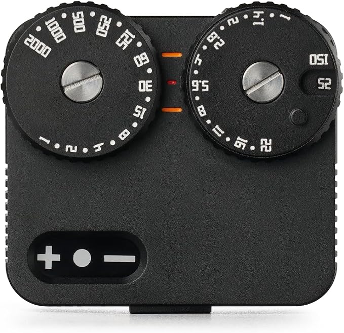 TTARTISAN Light Meter II Two Dial to Adjust ISO Compatible with Cold Shoe Mount for Speed ISO Photography (Black)