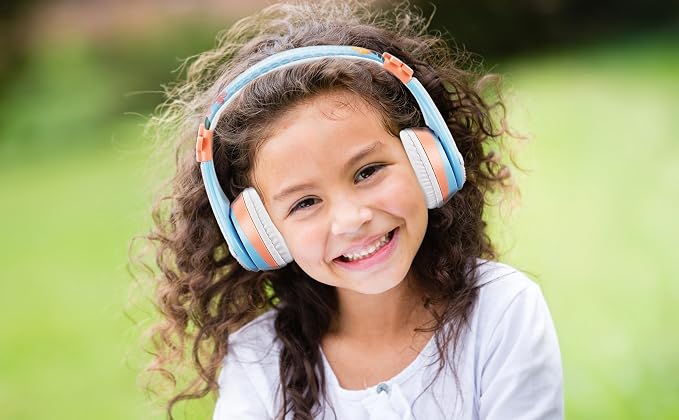 Disney Moana 2 Bluetooth Headphones for Kids Wireless Headphones for School | Volume Reduced and Built-in Microphone