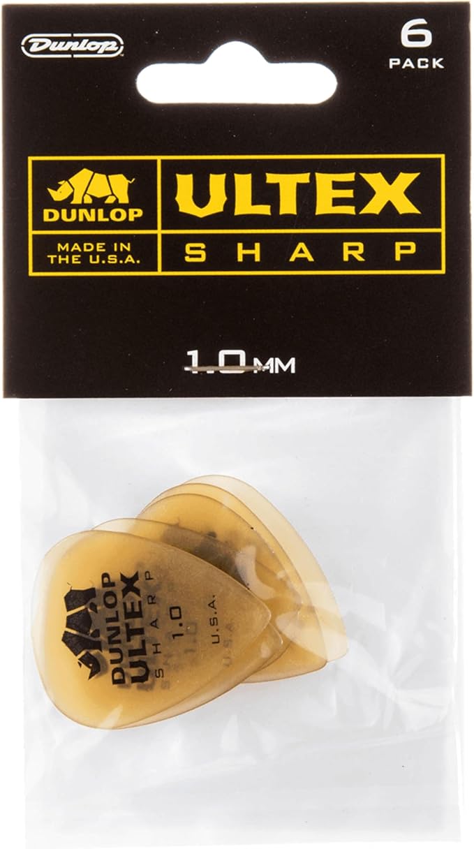Jim Dunlop Ultex® Sharp Pick 1.0MM - 6 Pack