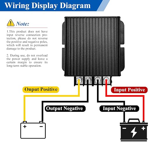 600W Dc-Dc 24V 25A Power Converter 12V to 24V Step-Up Transformer, Shockproof and Dustproof/Providing Screwdriver, Used for Solar,Electric Vehicle Chargers (Overload Protection)