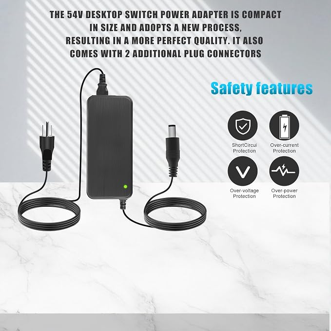 54V dc Power Adapter that Works with Ubiquiti Networks UniFi XG 6 PoE US-XG-6POE USW-Ultra-210W 6 8 Port Switch UI.com ADS-210NX-48-1 540210E ADS-210NX-48-1540210E 54 V 3.9A Power Supply.