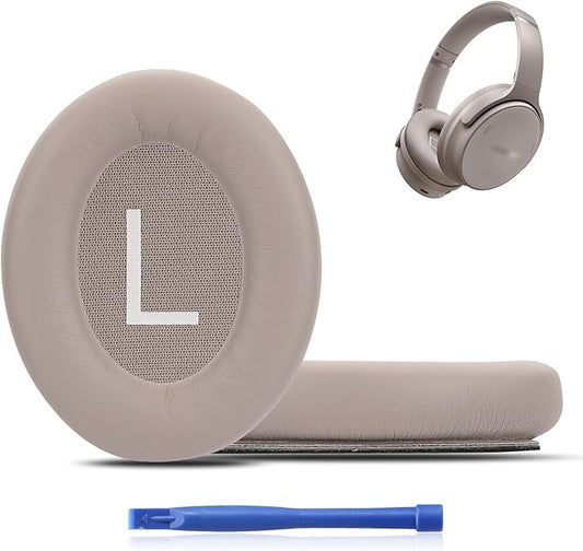 QC45 Ear Cushions for Bose qc45 Replacement Ear Pads,Compatible with Bose QuietComfort SE/new QuietComfort Wireless,Larger and Thicker (Sandstone)