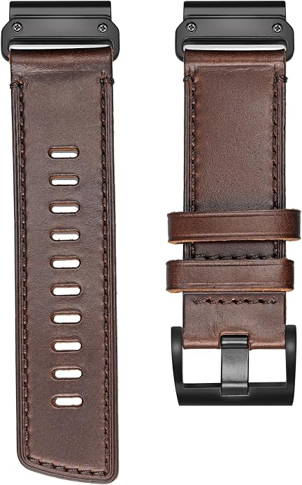 Soft Horween Leather Watch Band Compatible With Garmin, Strap For Fenix/Forerunner/Approach/MARQ/Quatix / D2 Series/Instinct/Epix/Tactix/Foretrex