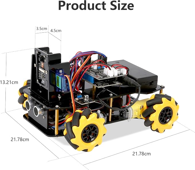 ACEBOTT Robot Kit with 3MP Camera, Robotics for Kids Ages 8–12 12-16 Compatible with Arduino & Scratch, App & Remote Control, STEM Toys Coding Robot Kit, Gift for Kids, Teens and Adults