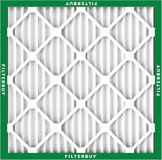 Filterbuy 17x17x1 Air Filter MERV 8 Essential Dust & Allergy Defense (5-Pack), Electrostatic Pleated HVAC AC Furnace Filters Replacement, Made in USA (Actual Size: 17.00 x 17.00 x 0.75)