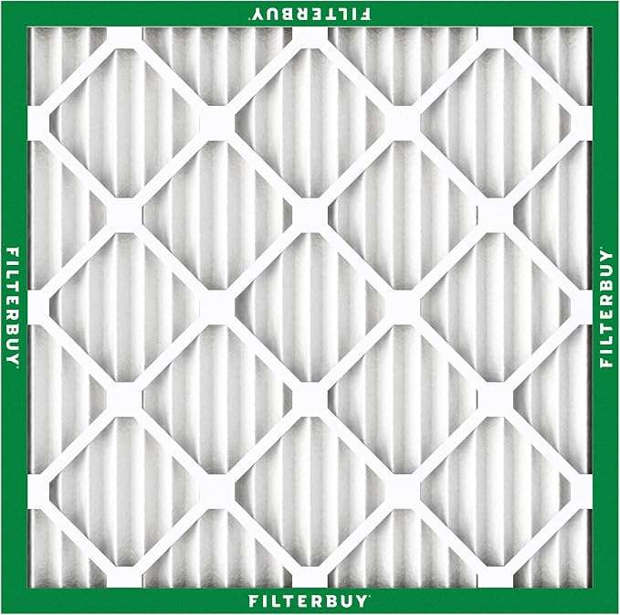Filterbuy 30x30x1 Air Filter MERV 8 Essential Dust & Allergy Defense (5-Pack), Electrostatic Pleated HVAC AC Furnace Filters Replacement, Made in USA (Actual Size: 29.50 x 29.50 x 0.75)