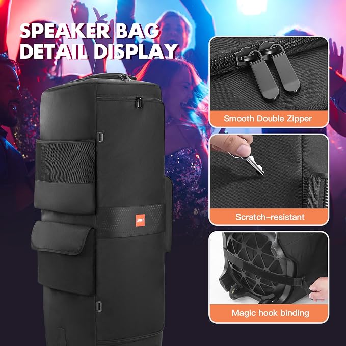 LEFOR·Z Speaker Case Compatible with JBL PartyBox 1000,Bottomless Speaker Dust Cover Storage Bag Fits for JBL PartyBox 1000 for Outdoor Travel,Portable Cover Only(Without Wheels and Pull Rod)