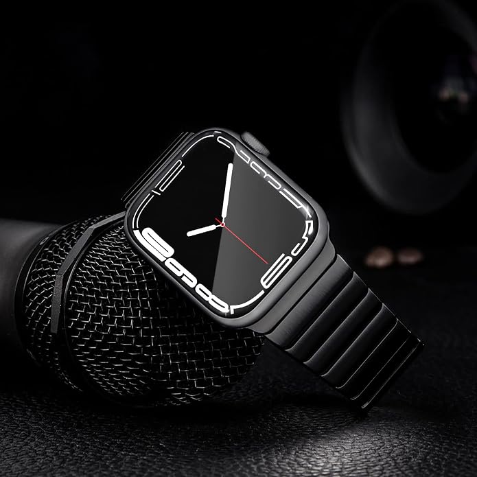 NewWays Titanium & Stainless Steel Link Bracelet for Apple Watch Band Ultra 3 2 1 Band 49mm Series11 10 46mm 42mm 45mm 44mm 41mm 40mm 38mm Series 3-11