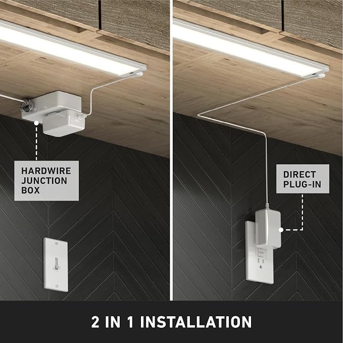 artika Under Cabinet Lighting LED Light Bar - Dimmable, Ultra-Slim, Selectable Color Temperature, Plug-in Closet Light, 1100 Lumens, 22W, Energy Saving