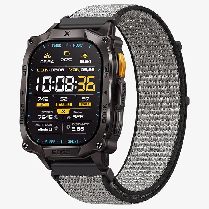 CARBINOX Band Durable 22mm Compatible Smartwatches Adjustable, Secure Fit