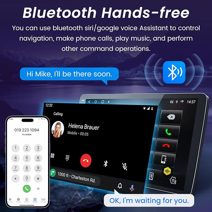 4core 2+64G Car Stereo for Dodge Ram 1500 2500 3500 Radio 2009-2012: 10.1 Inch 1280x800 Touchscreen Upgrade Bluetooth 5.0 Wireless CarPlay/Android Auto 5G WiFi GPS FM/RDS 1080P Backup Camera