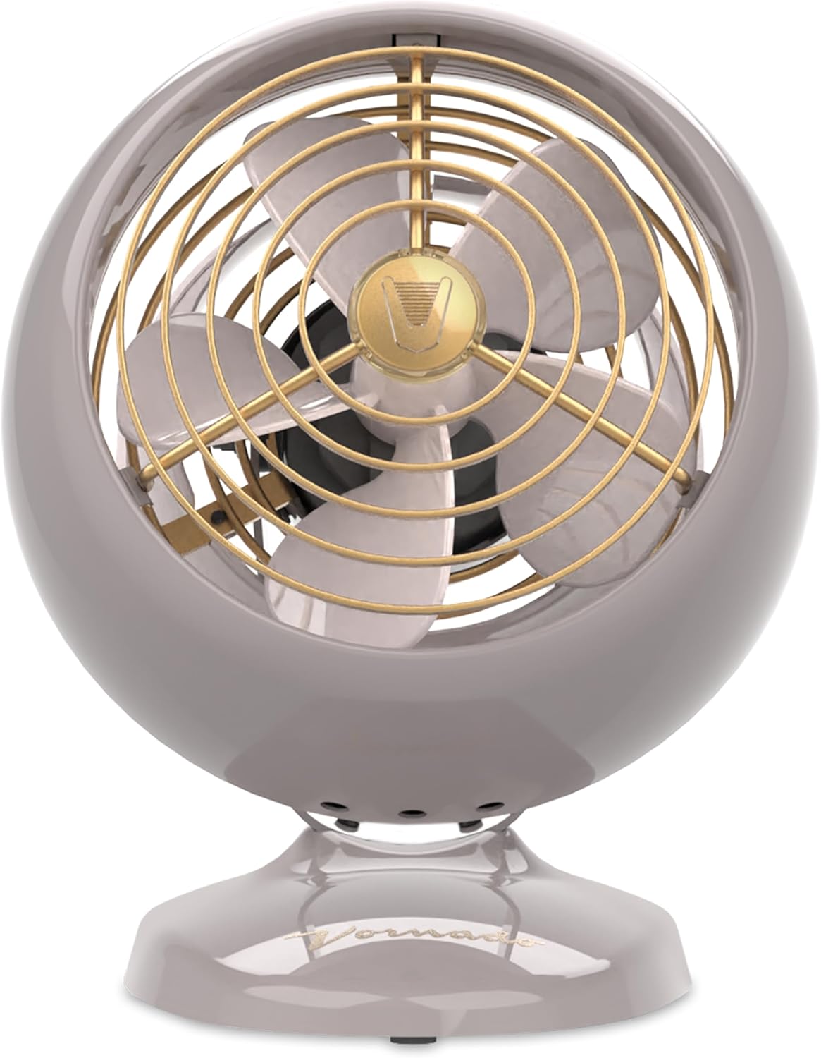 Vornado VFAN™ Mini Fan, Classic Vintage Circulator, Retro Metal Air Circulator, For Desk & Bedside, 2 Speeds, Adjustable Tilt, Personal Cooling with Targeted Airflow, Quiet Fan, Driftwood