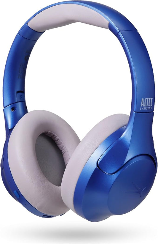 Altec Lansing ComfortQ 2.0 Over Ear Bluetooth Headphones, Wireless Noise Cancelling Headphones with 50-Hour Battery, Foldable Design, Voice Assistant, Quick Charge, Bluetooth 5.3