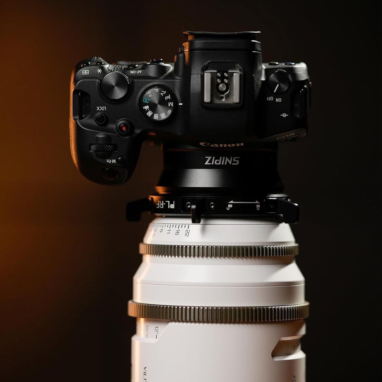 PL-RF Lens Mount Adapter with Rotary Lock Mount Converter Compatible with PL Lens to Canon RF Mount Cameras EOS R EOS R5 EOS R6 EOS R3 EOS Ra EOS RP