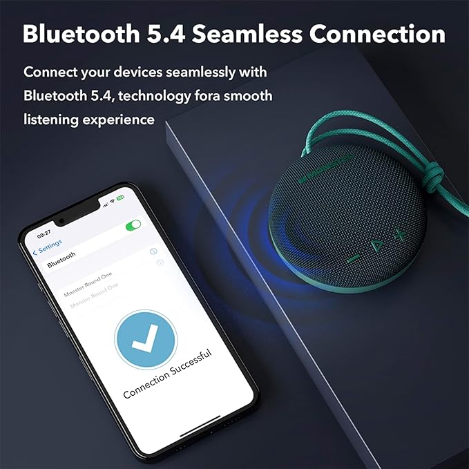 35W (peak) Monster Bluetooth Speaker, IPX8 Shower Speaker Waterproof, Bluetooth 5.4 with Loud HD Sound and Robust Bass, Extra Long Playtime Punchy, for Home, Beaches Portable Wireless Outdoor Speakers