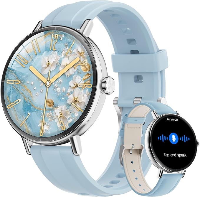 Smart Watches for Men Women,Smartwatch for iPhone/Samsung/Android,(Answer/Make Call),1.57" HD 43mm Fitness Tracker with Heart Rate/SpO2/Sleep Monitor,IP68 Waterproof,110+ Sport Mode,with 2 Bands