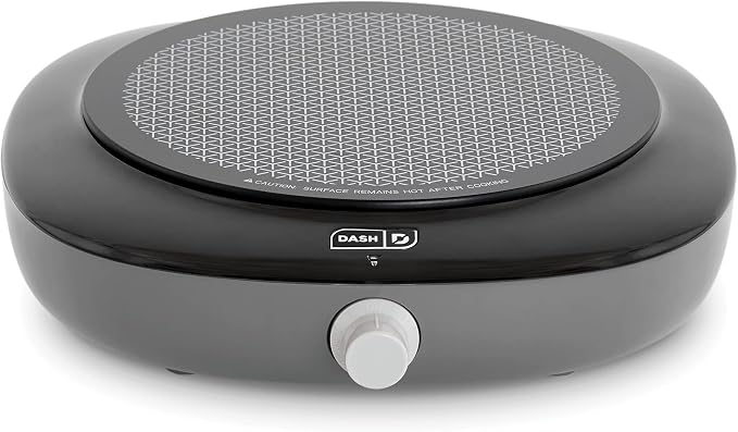 Dash Pyroceram Glass Burner - Designed for Multi-Function Cooking - Lightweight Device with Durable Pyroceram Glass - Quick Infrared Heating System & Five-Temperature Settings - Aqua