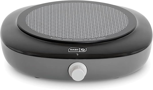 Dash Pyroceram Glass Burner - Designed for Multi-Function Cooking - Lightweight Device with Durable Pyroceram Glass - Quick Infrared Heating System & Five-Temperature Settings - Aqua