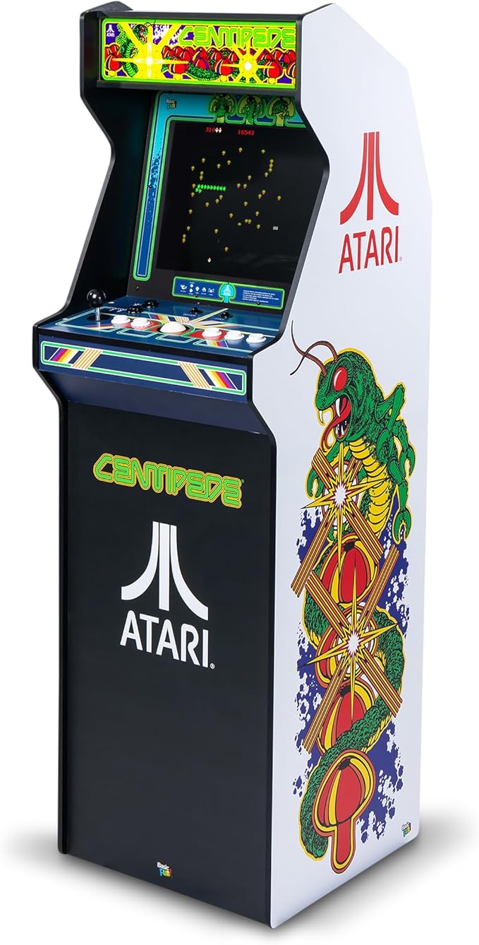 Arcade Classics - Atari Centipede Ultra Series Game Machine, 40 Games, 17" Liquid Crystal Screen - Indoor Cabinet, Retro, Gaming Console, Basement Decoration, Man Cave