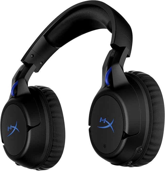 HyperX Cloud Flight – Wireless Gaming Headset for PS5 and PS4, Up to 30-hour battery, Memory foam ear cushions and premium leatherette, Noise-Cancelling Microphone with LED Mic Mute