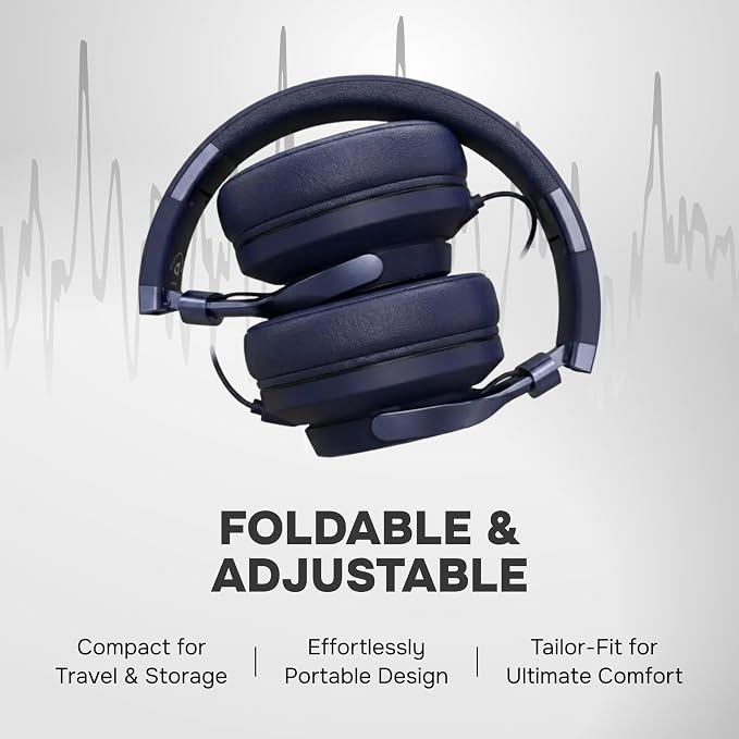 Artix CL750 Adults & Kids Headphones with Cord - Plug-In Over Ear Headphones Wired with Mic and Volume Control, Corded Head phones for Laptop, Computer, Chromebook, Tablet & Smartphone with 3.5mm Jack