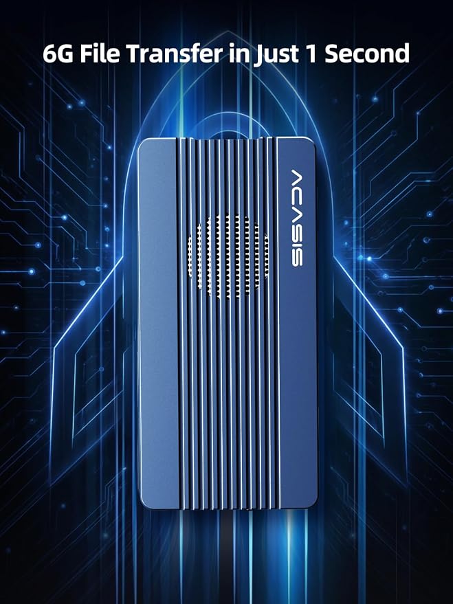 ACASIS 40Gbps M.2 NVMe SSD Enclosure, with Cooling Fan, M.2 Enclosure Compatible with Thunderbolt 4/3,USB4/USB3.2/3.1/3.0/2.0, TBU 405 Pro for M1 M2 Pro/Max Support 2280/2260/2242/2230 (TBU405 Pro)