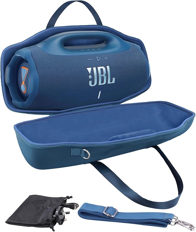 co2CREA Hard Travel case Replacement for JBL Boombox 4 Waterproof Portable Bluetooth Speaker (Blue Case)