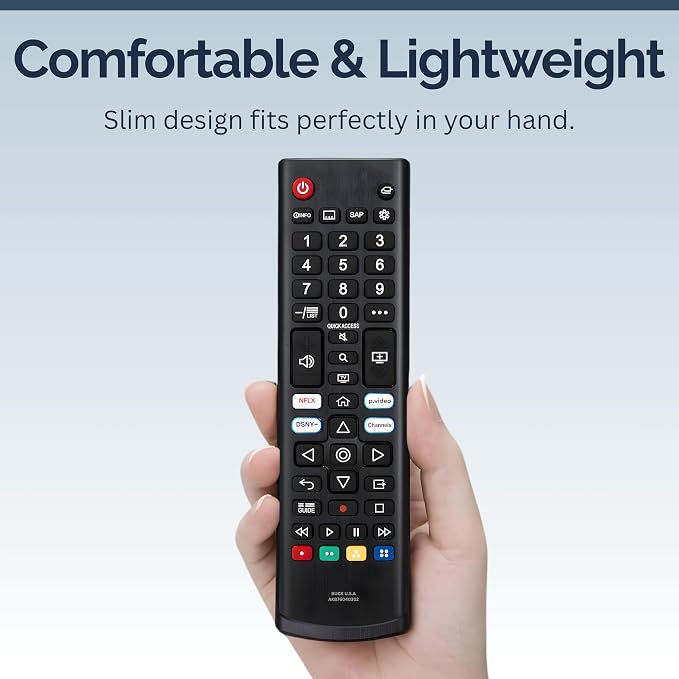 AKB76040302 LG TV Remote Control Replacement for Smart TV - Easy Setup Remote, Streaming Shortcuts - Works with LG 4K, UHD, LED, OLED Smart HDTV Models (AKB75095307, AKB74915305, AKB75855501)