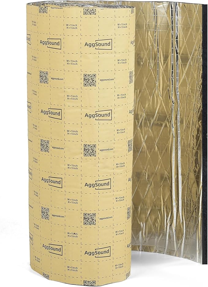 Sound Deading Material for Cars, 157mil(4mm) 107.64sqft Sound Deadening Mat - Automotive Noise Insulation and Vibration Dampening Material Foam for Auto Audio, Door, Roof, Floor and Trunk