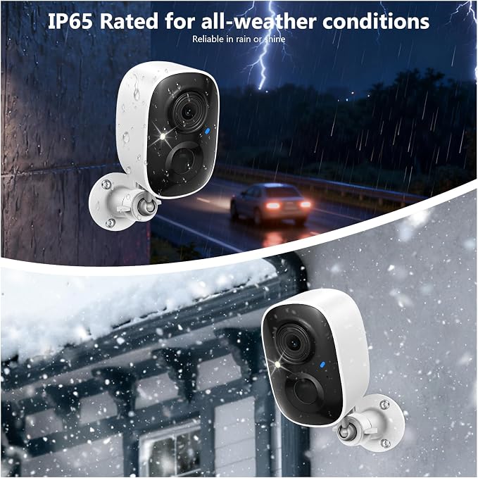 2K FHD Security Camera Wireless OutdoorCamera for Home Security, Instant Alert, AI Human Detection, Color Night Vision,2-Way Talk,SD/Cloud Storage,Solar/Battery Powered,Spotlight,Siren Alarm,2.4G WIFI