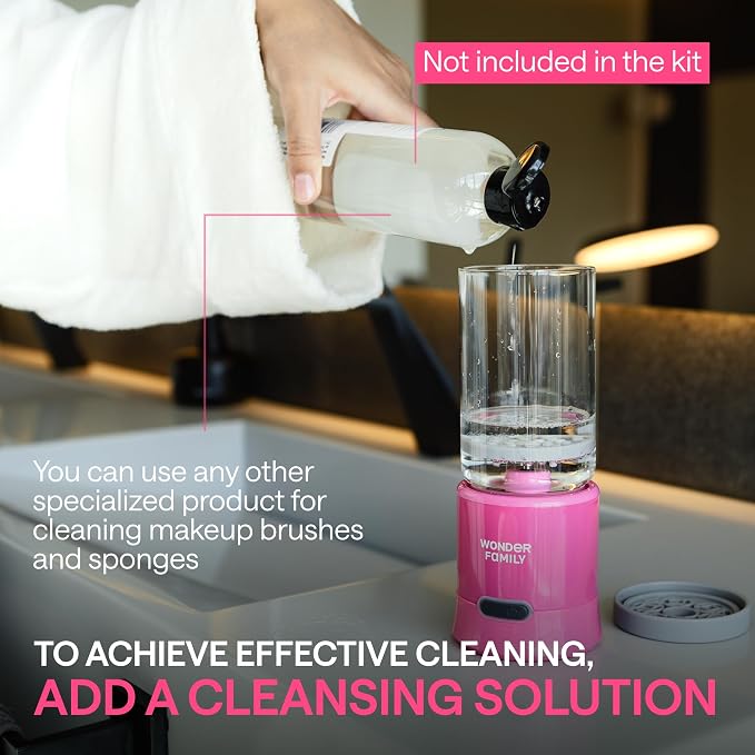 2-in-1 Electric Makeup Brush Cleaner Machine - Clean and Dry Makeup Brushes & Tools & Sponges Automatically - Makeup Brush Dryer & Makeup Brush Washer Combined