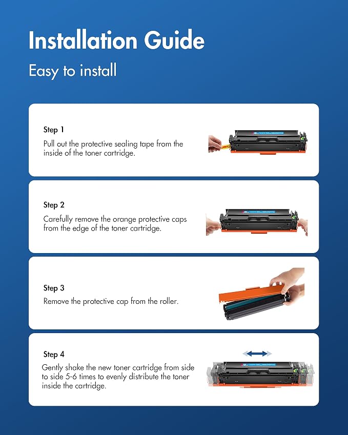 206A Black Toner Cartridge 2 Pack | Replacement for HP 206A 206X Compatible with HP Color LaserJet Pro MFP M283fdw M283cdw, M255dw, MFP M283 M255 Series | W2110A(2 Black)